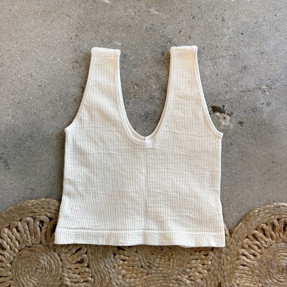 Cream Tank Top